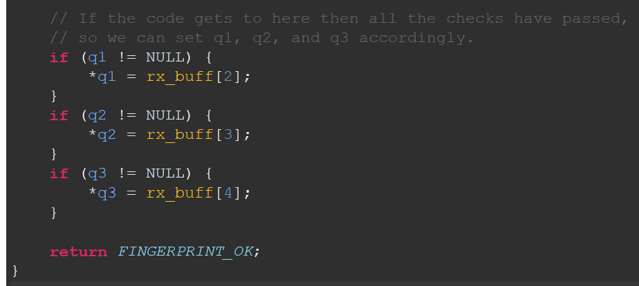 code null out parameters